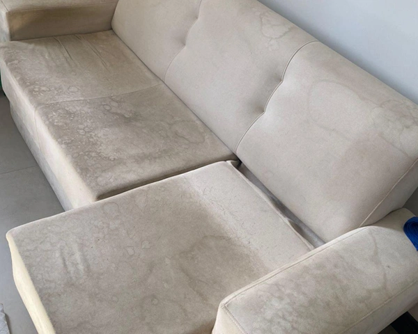 Higienização de Estofados em SP - Absoluta Higienização - Antes e Depois