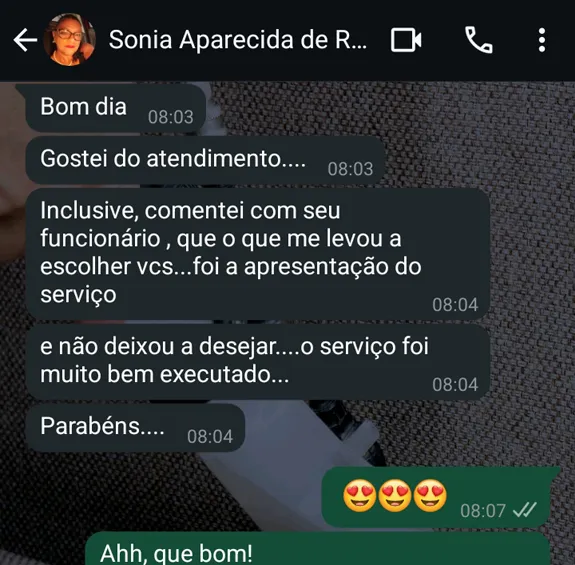 Higienização de Estofados em SP - Absoluta Higienização - Feedback